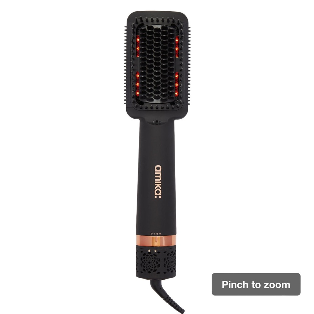 Amika Double Agent 2-in-1 Straightening Blow Dryer Brush
